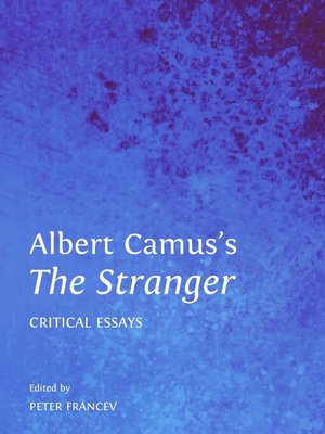 cover image of Albert Camus's The Stranger